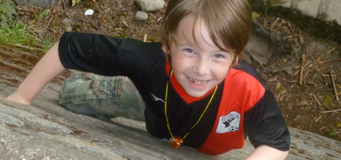 Climbing to new heights Julian on the rock